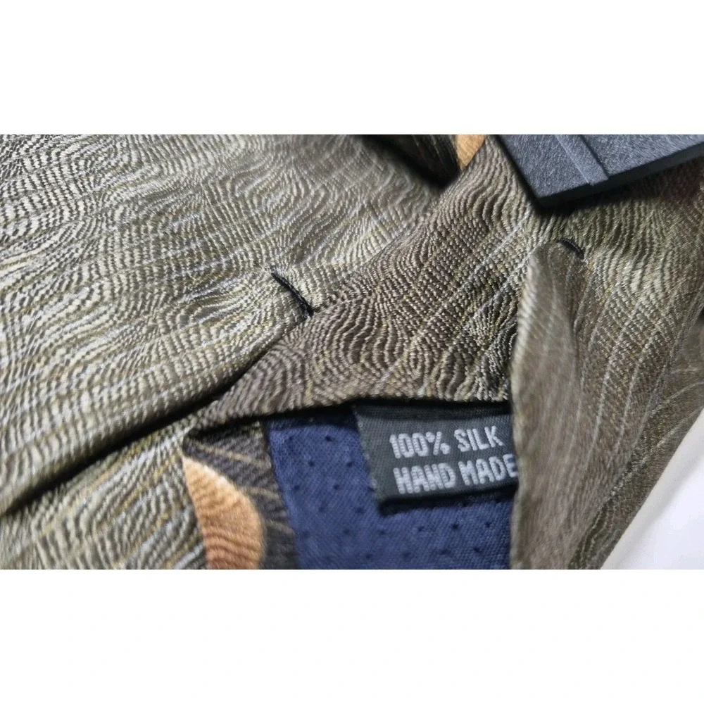 Enrico‎ Capucci Art Deco Elegant Print Silk Rome NY Men's Tie Handmade
